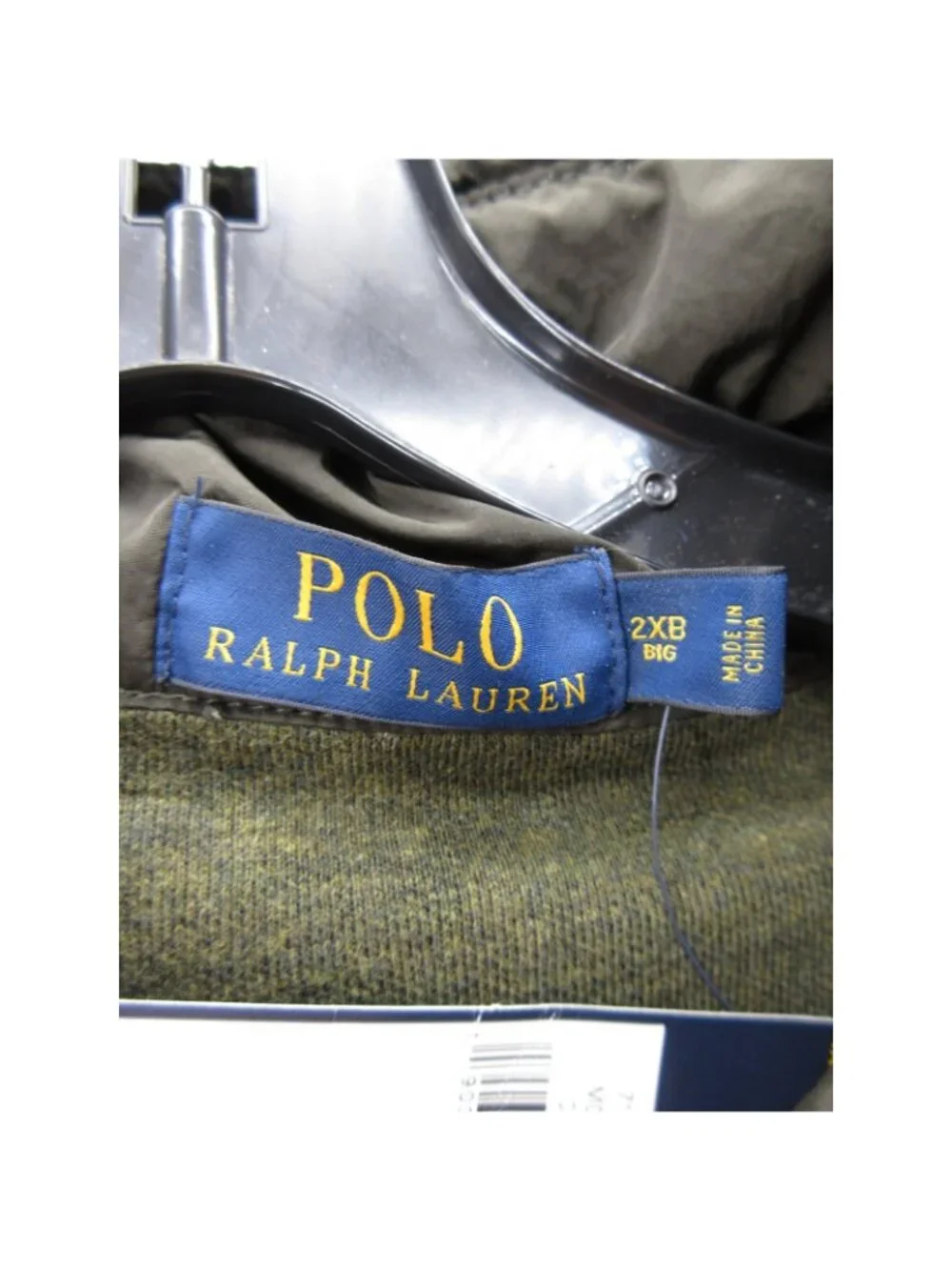 Polo Ralph Lauren Jacket 2XB Big Olive Defender Hoodie Full Zip Coat